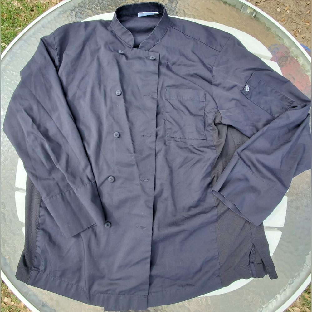 CHEF WORKS BLACK SIZE LARGE REGULAR GPWC RENTAL